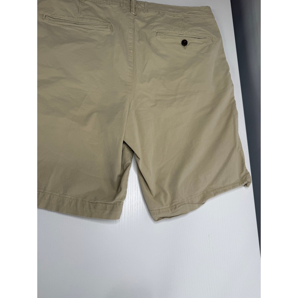 American Eagle Next Level Flex Khaki Chino Shorts Mens 34 Tan Stretch Twill - Picture 8 of 10